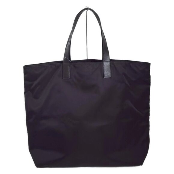 Auth PRADA - Black Nylon Leather Tote Bag - Picture 2 of 9